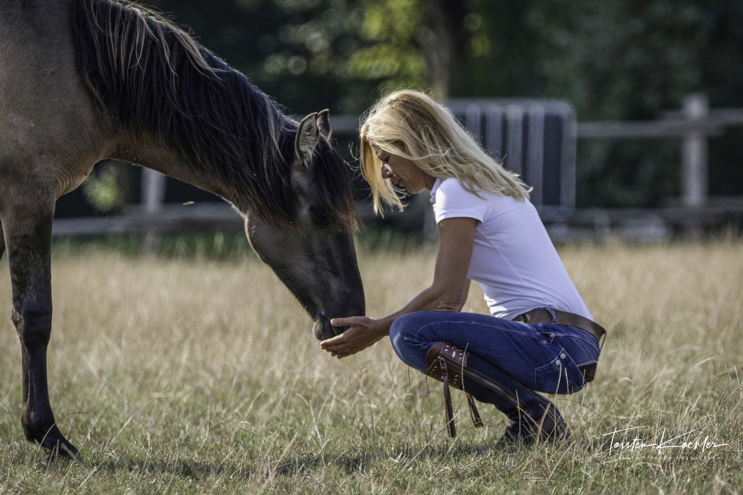 Kerstin mit Pferd